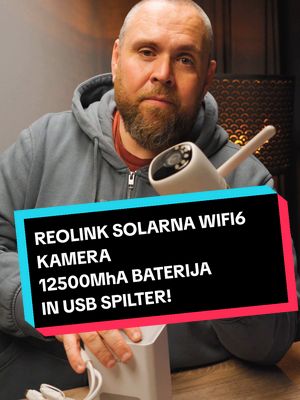 Ta kamera snema 24/7, da ne zamudi nobenega trenutka! S solarno energijo in 20.000 mAh baterijo, to je trajnostna rešitev za vaš dom! z dodatno baterijo pa lahko sonce ugasne za skoraj eno leto, kamera bo še vedno snemala!😄 #Reolink #SolarnaKamera #Varnost #PametnaKamera #DomačaVarnost